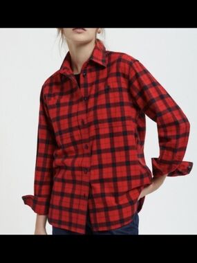 Filson NWOT Red & Black Buffalo Plaid Shirt Women's Medium